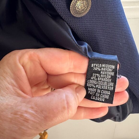 Jules of Leopold Women's Blazer Navy - L - Picture 5 of 7